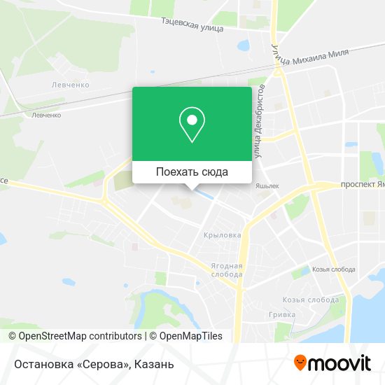Карта Остановка «Серова»