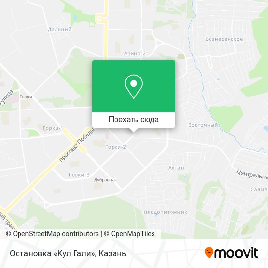 Карта Остановка «Кул Гали»