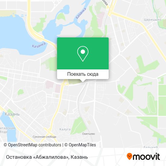 Карта Остановка «Абжалилова»