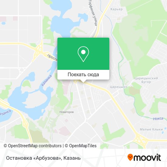 Карта Остановка «Арбузова»
