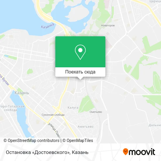 Карта Остановка «Достоевского»