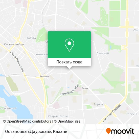Карта Остановка «Даурская»