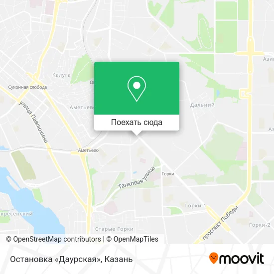 Карта Остановка «Даурская»