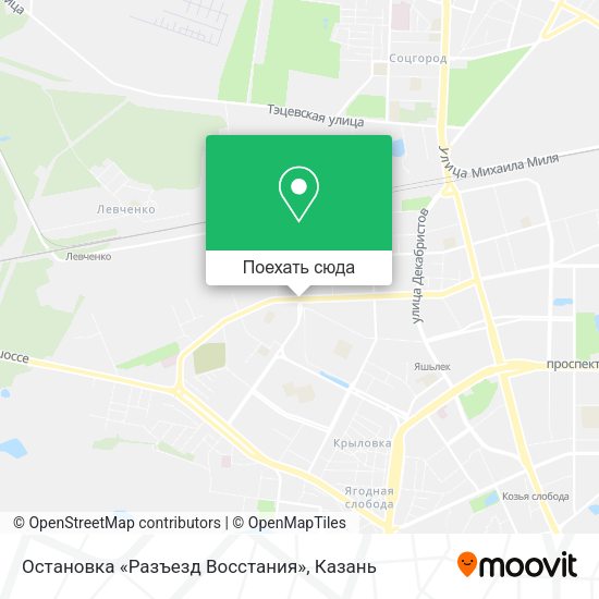 Карта Остановка «Разъезд Восстания»
