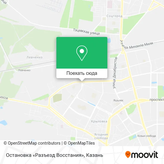 Карта Остановка «Разъезд Восстания»