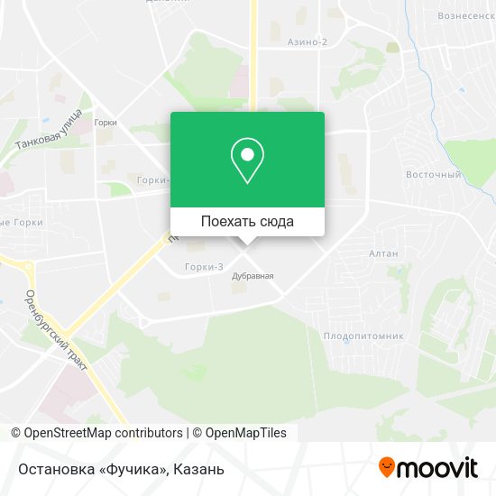 Карта Остановка «Фучика»