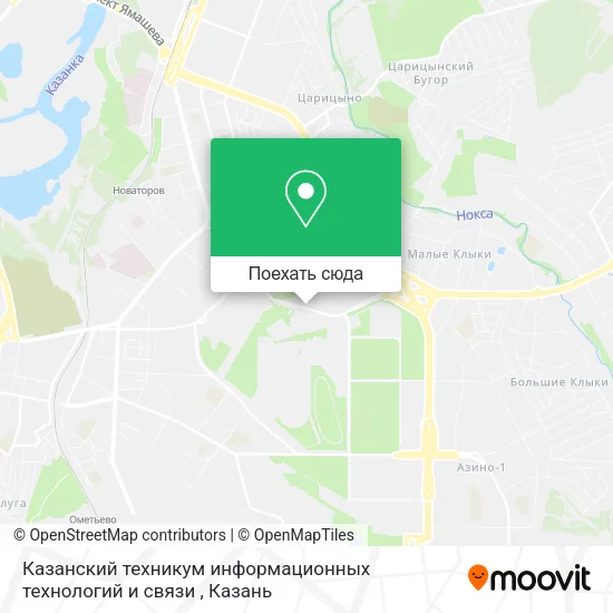 Карта Казанский техникум информационных технологий и связи