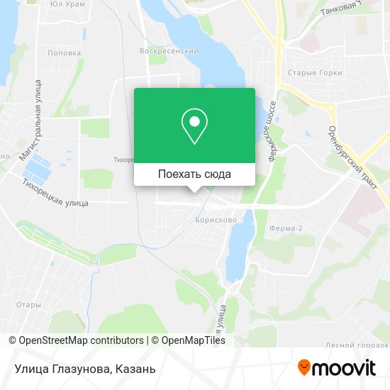 Карта Улица Глазунова