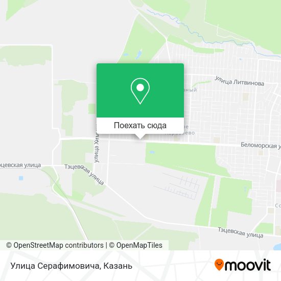 Карта Улица Серафимовича