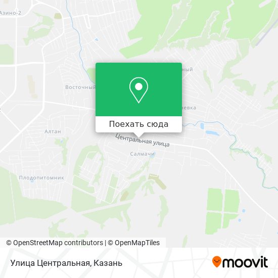Карта Улица Центральная