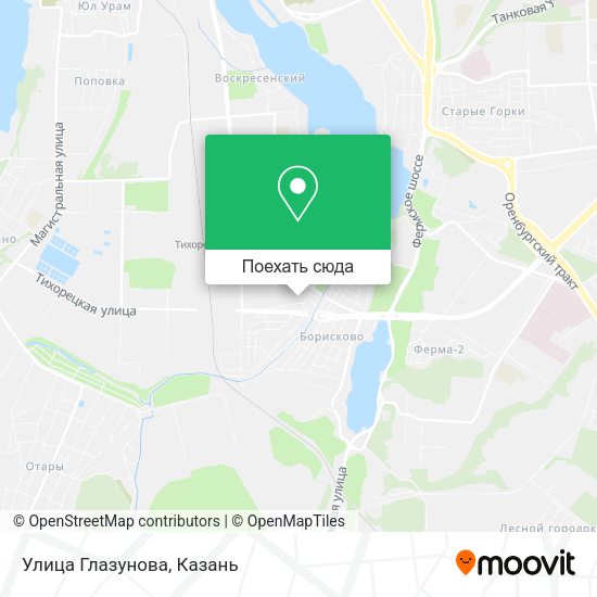 Карта Улица Глазунова