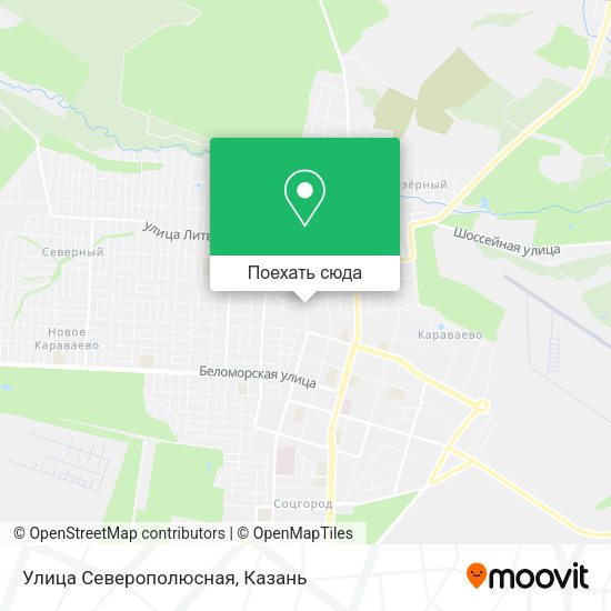 Карта Улица Северополюсная