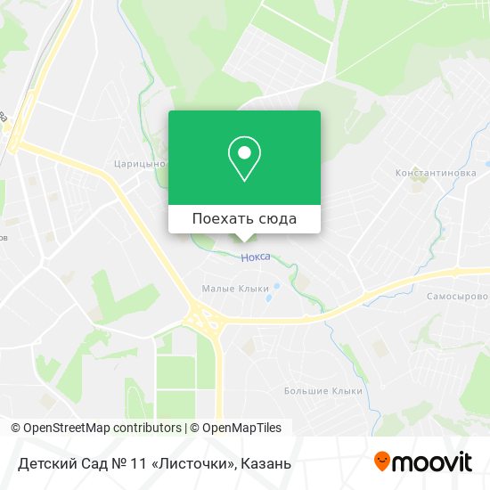 Карта Детский Сад № 11 «Листочки»