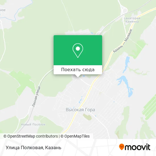 Карта Улица Полковая