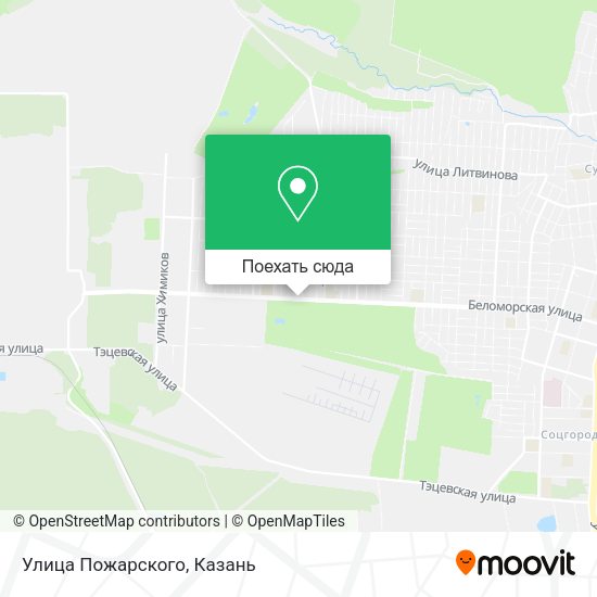 Карта Улица Пожарского