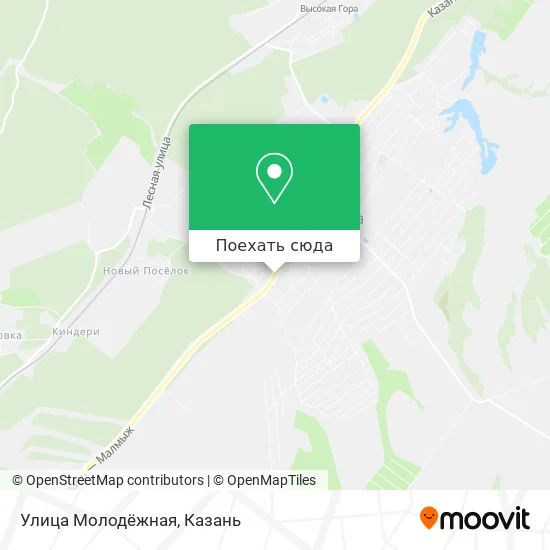 Карта Улица Молодёжная