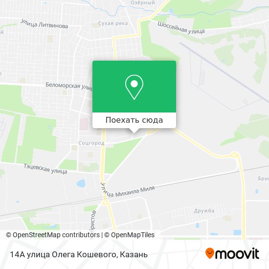Карта 14А улица Олега Кошевого