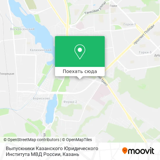 Карта Выпускники Казанского Юридического Института МВД России