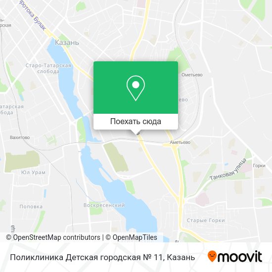 Карта Поликлиника Детская городская № 11