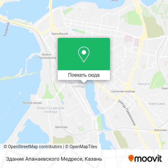 Карта Здание Апанаевского Медресе