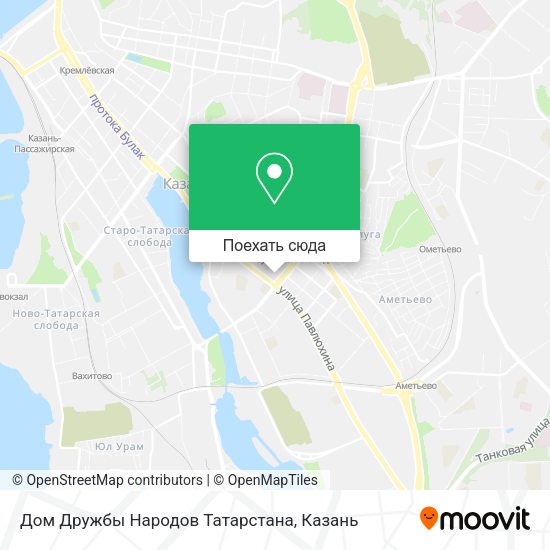Карта Дом Дружбы Народов Татарстана