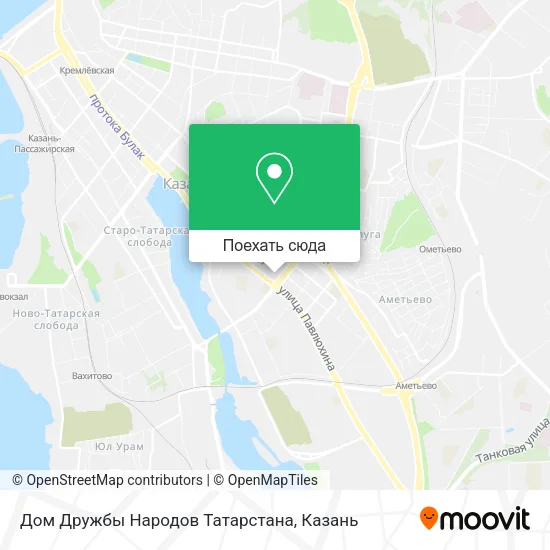 Карта Дом Дружбы Народов Татарстана