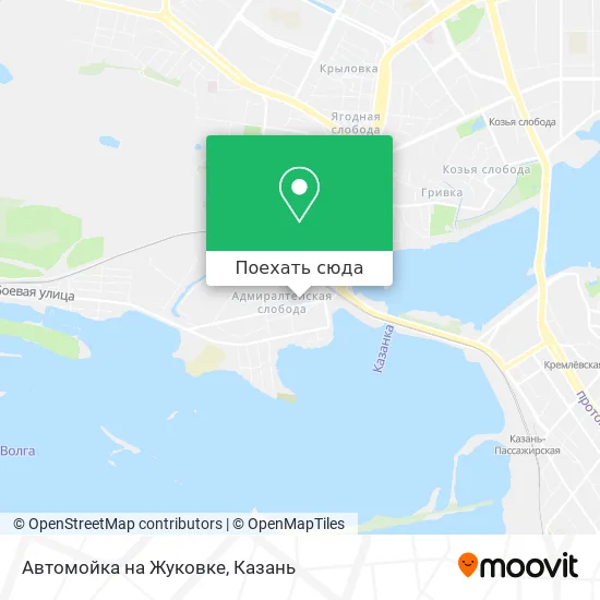 Карта Автомойка на Жуковке