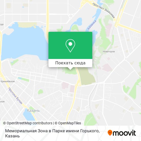 Карта Мемориальная Зона в Парке имени Горького