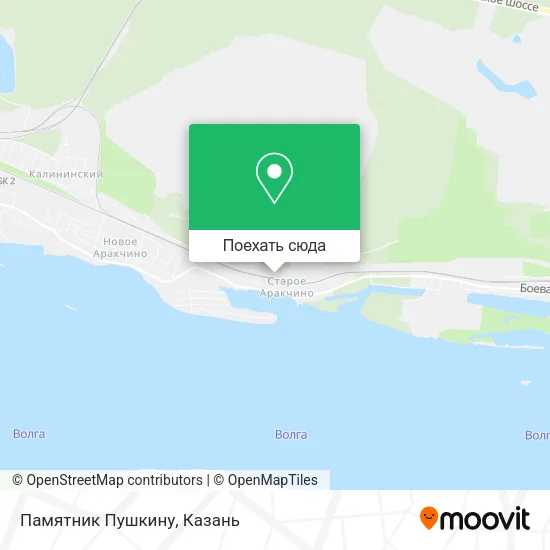 Карта Памятник Пушкину