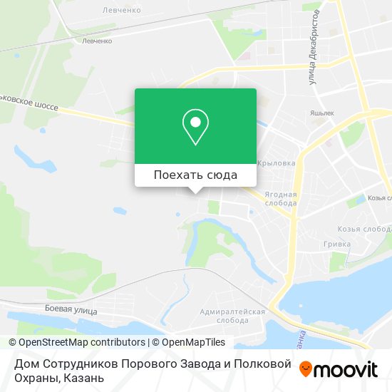 Карта Дом Сотрудников Порового Завода и Полковой Охраны