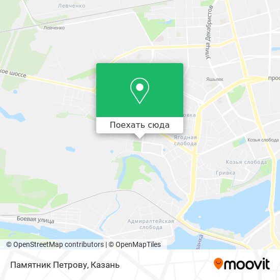 Карта Памятник Петрову