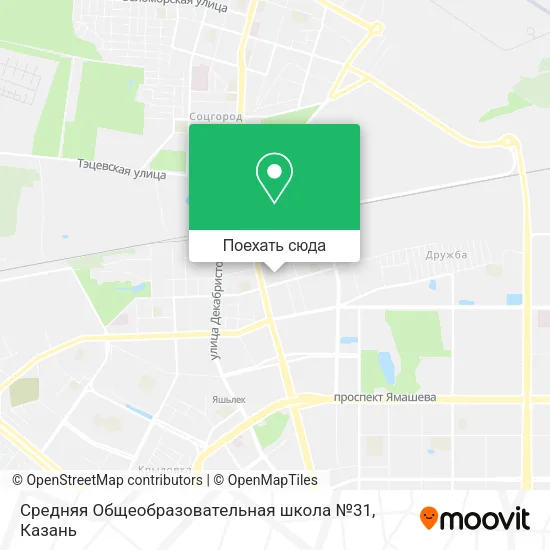 Карта Средняя Общеобразовательная школа №31