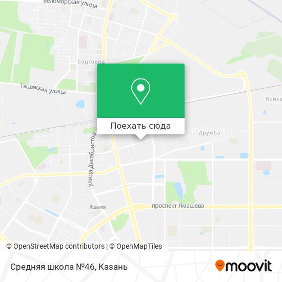 Карта Средняя школа №46