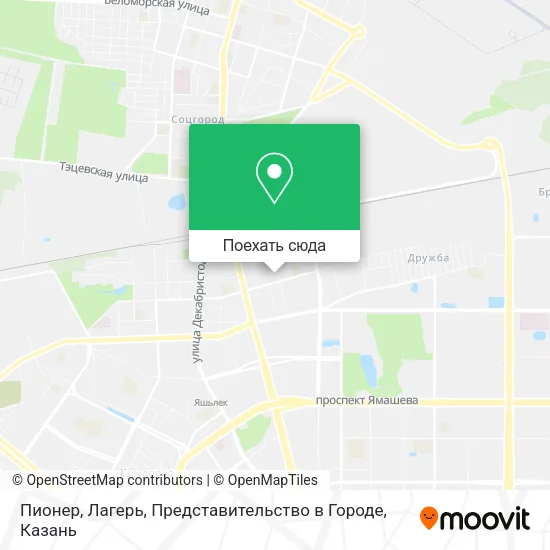 Карта Пионер, Лагерь, Представительство в Городе