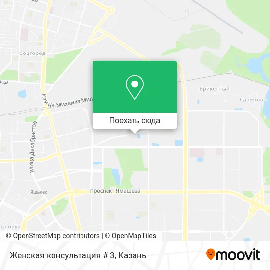 Карта Женская консультация # 3
