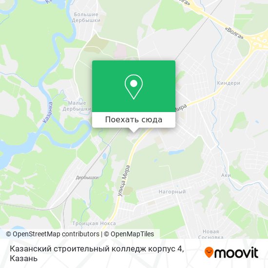 Карта Казанский строительный колледж корпус 4