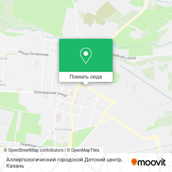 Карта Аллергологический городской Детский центр