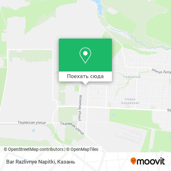 Карта Bar Razlivnye Napitki