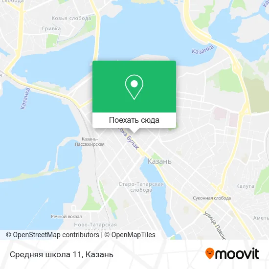 Карта Средняя школа 11