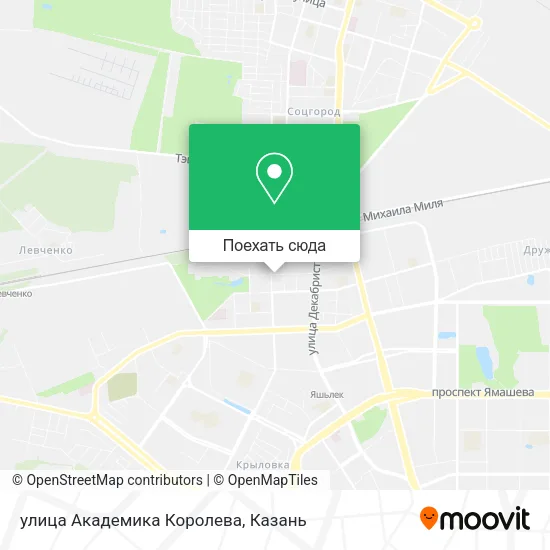 Карта улица Академика Королева