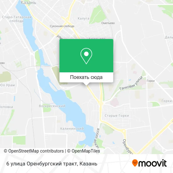 Карта 6 улица Оренбургский тракт