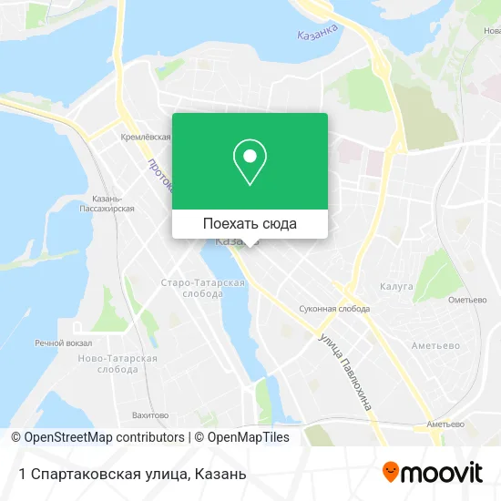 Карта 1 Спартаковская улица