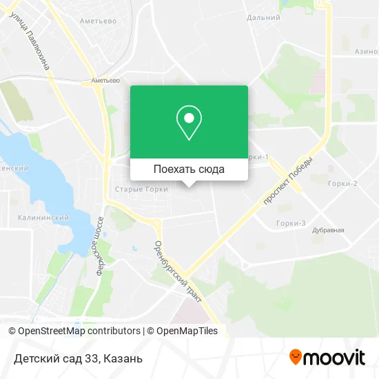 Карта Детский сад 33