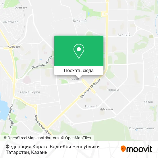 Карта Федерация Каратэ Вадо-Кай Республики Татарстан