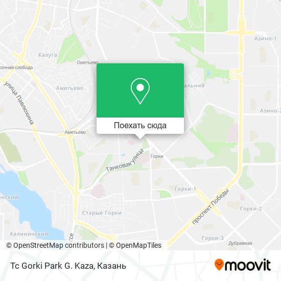 Карта Tc Gorki Park G. Kaza
