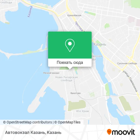 Карта Автовокзал Казань