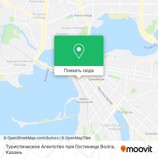 Карта Туристическое Агентство при Гостинице Волга