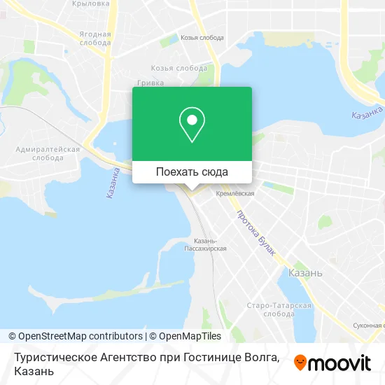 Карта Туристическое Агентство при Гостинице Волга