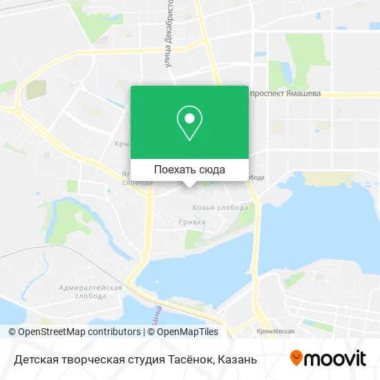 Карта Детская творческая студия Тасёнок