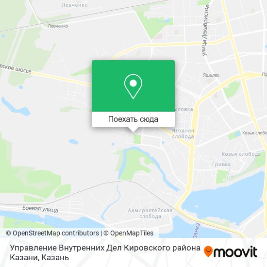 Карта Управление Внутренних Дел Кировского района Казани